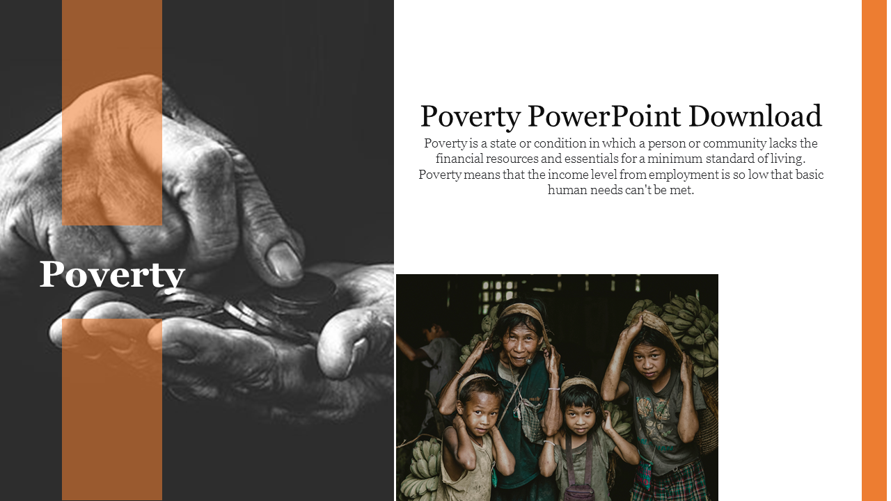 Portfolio Poverty PowerPoint Download Slide Designs